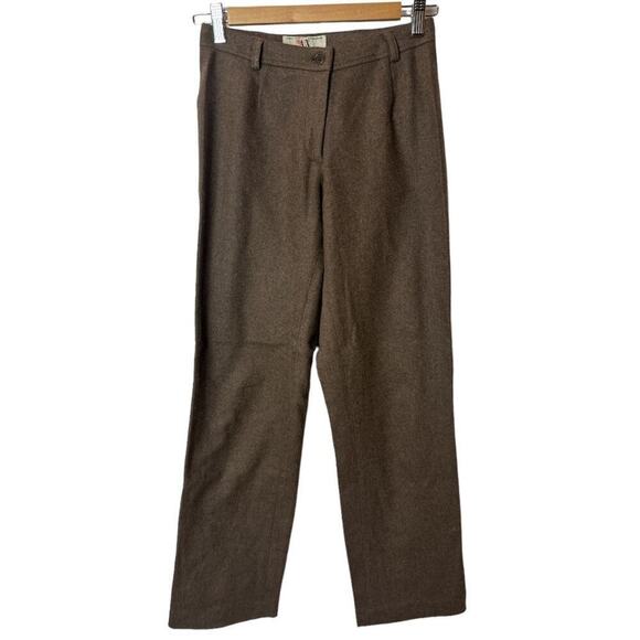 A/X Armani Exchange Tan Straight Leg Wool Blend Career Pants Women's Size 0 - Picture 1 of 5